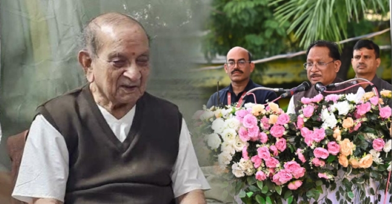 वरिष्ठ स्वयंसेवक शांताराम सर्राफ जी के निधन पर मुख्यमंत्री विष्णु देव साय का शोक संदेश: कहा- समाज और राष्ट्र के प्रति समर्पण का अद्वितीय उदाहरण