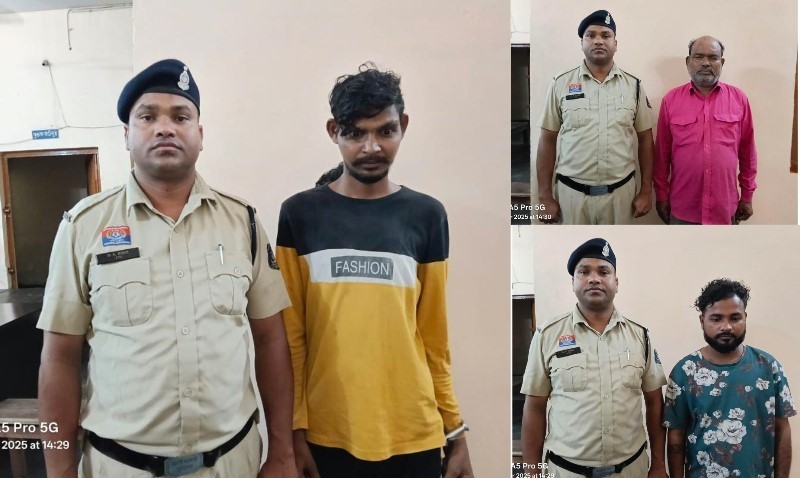 पुलिस की बड़ी कार्रवाई : रायपुर के उरला थाना क्षेत्र में पुलिस की दबिश, दो युवक हथियार लहराते गिरफ्तार, अवैध शराब बिक्री में एक आदतन अपराधी भी पकड़ा गया, गिरफ्तार कर भेजे गए न्यायिक रिमांड पर.