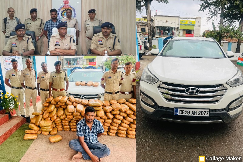 पुलिस की बड़ी कामयाबी : रायगढ़ में पुलिस की त्वरित कार्रवाई, ओडिशा से लाई जा रही गांजा खेप पकड़ी गई, हुंडई कार से 257 किलो गांजा बरामद, घरघोड़ा पुलिस द्वारा एक तस्कर गिरफ्तार, भेजा गया  न्यायिक अभिरक्षा में.