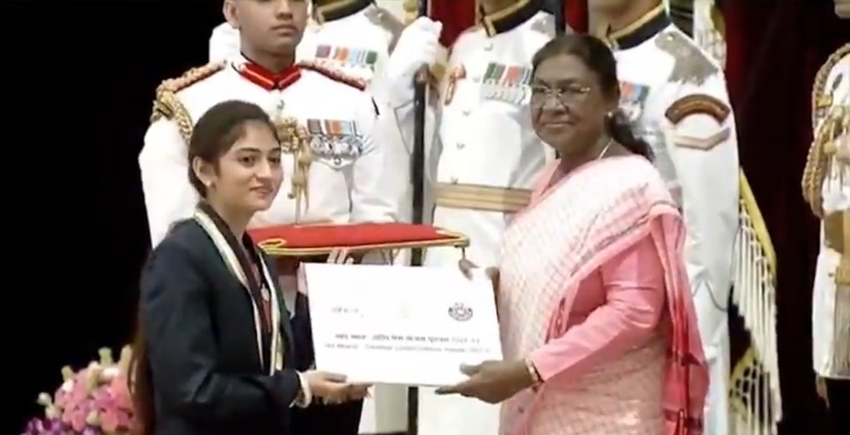 छत्तीसगढ़ की बेटी, देश का गौरव — लखनी साहू को मिला “MY Bharat NSS राष्ट्रीय पुरस्कार”
