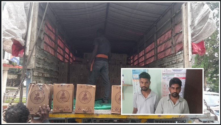 ऑपरेशन आघात में तहलका: जशपुर पुलिस ने पकड़ी 22 लाख की अंग्रेजी शराब, भूसी के नीचे छिपाई गई थीं 6300 बोतलें – दो तस्कर गिरफ्तार!