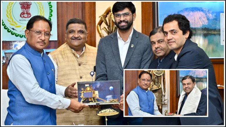 इसरो की उपलब्धियाँ प्रत्येक भारतवासी के लिए गर्व का विषय : मुख्यमंत्री श्री साय से इसरो के वैज्ञानिकों ने की सौजन्य भेंट