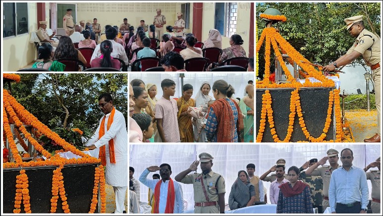 नारायणपुर में गूंजा “अमर शहीद अमर रहें”, शहीद स्मृति दिवस पर वीर जवानों को नमन