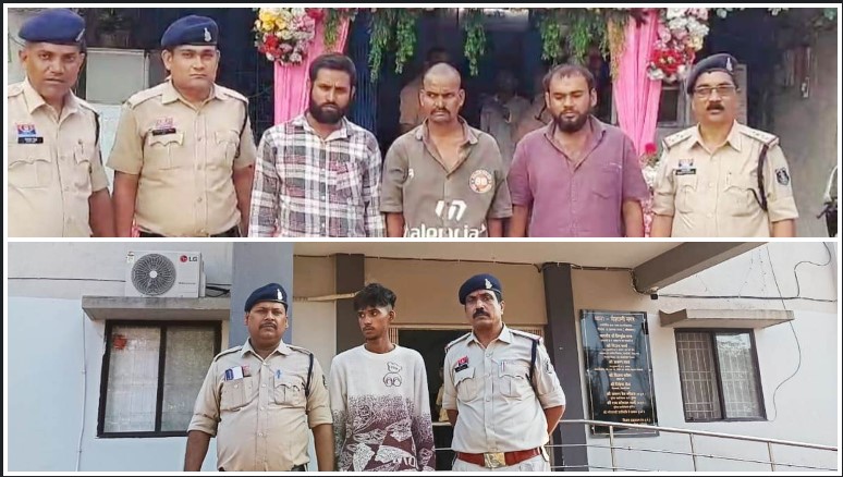धारदार हथियार लेकर लोगों को डराने-धमकाने वाले 06 आरोपियों को दुर्ग पुलिस ने किया गिरफ्तार, शांति और सुरक्षा बनी प्राथमिकता