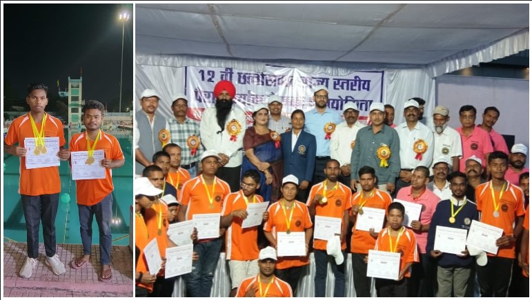 राज्यस्तरीय पैरा दिव्यांग तैराकी प्रतियोगिता में जशपुर जिले के खिलाड़ियों ने शानदार प्रदर्शन कर तीन गोल्ड और दो सिल्वर मैडल किए हासिल