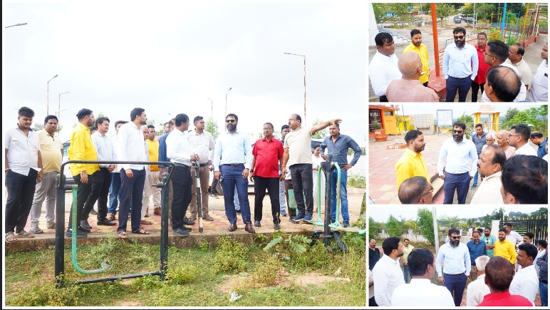 कुनकुरी का हनुमान टेकरी मंदिर बनेगा आकर्षण का केंद्र — कलेक्टर ने मंदिर परिसर में हरियाली, खेल सामग्री और श्रद्धालुओं के लिए सुविधाएँ बढ़ाने की कही बात