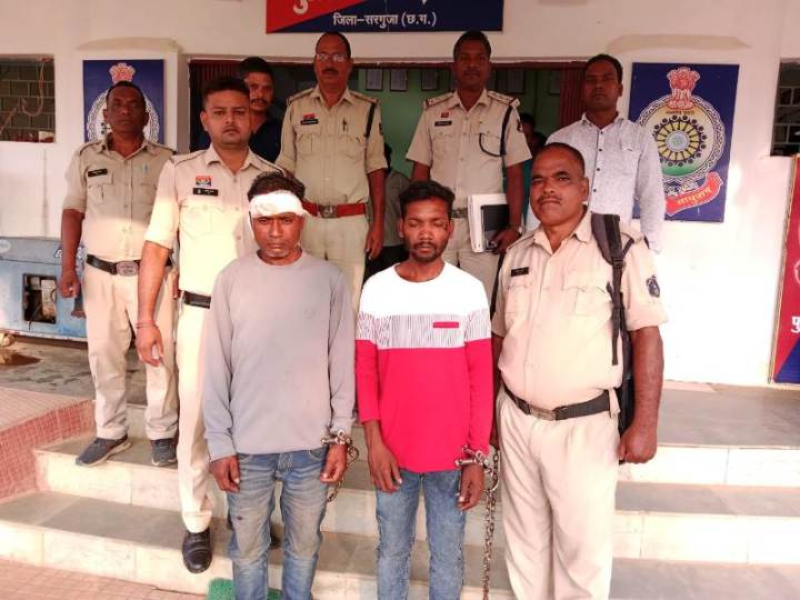 पुलिस की बड़ी सफलता : दरिमा थाना पुलिस और साइबर सेल की संयुक्त कार्रवाई से बुजुर्ग दम्पति हत्याकांड सुलझा — टांगी से हत्या कर चोरी की थी बकरी, चंद घंटे में दोनों आरोपी गिरफ्तार कर न्यायालय के समक्ष किये गए पेश.