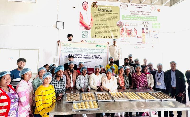 मोटा अनाज बनेगा जशपुर की पहचान! निफ्टेम की टीम ने दी सुपर स्पेशलाइज्ड ट्रेनिंग, महुआ–बाजरा से तैयार होंगे मार्केट-रेडी प्रोडक्ट