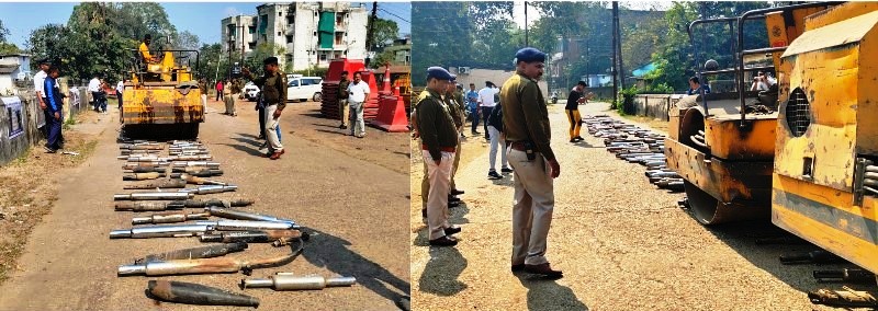 रायगढ़ पुलिस की बड़ी कार्रवाई : तेज आवाज वाली बाइक वालों की खैर नहीं ! 200 मॉडिफाई साइलेंसर रोड़ रोलर से मिनटों में किए गए नष्ट.