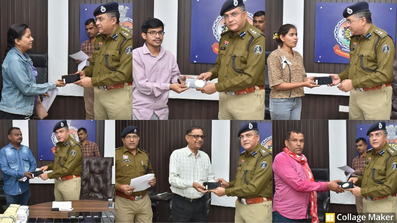 एसीसीयू की बड़ी कामयाबी : 175 गुम मोबाइलों की बरामदगी, 36 लाख के गुम मोबाइल चमत्कारिक रूप से बरामद !  एसीसीयू ने फिर साबित की अपनी धार, गुम मोबाइल लौटने लगे मालिकों को.