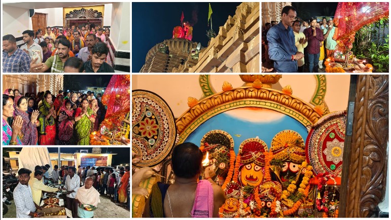 भक्ति में डूबा दोकड़ा! देव उठनी एकादशी पर श्री जगन्नाथ मंदिर में दीपोत्सव और तुलसी विवाह में उमड़ा जनसागर