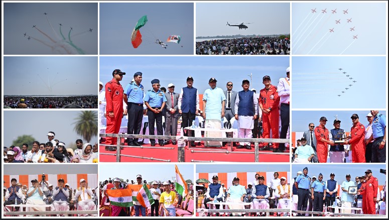 राज्योत्सव पर वायु सेना की टीम का रोमांचक एयर शो, सेंध जलाशय के ऊपर आसमां में गूंजा ‘जय जोहार’ और ‘छत्तीसगढ़िया सबले बढ़िया’