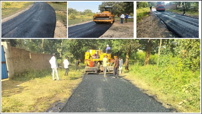 जशपुर में वर्षा से क्षतिग्रस्त सड़कों की मरम्मत शुरू, 330 लाख की निविदा से हो रहा बी.टी. पैच रिपेयर कार्य