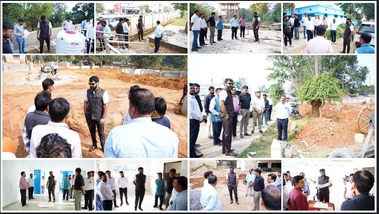 कलेक्टर रोहित व्यास ने बगीचा में विकास कार्यों का लिया जायजा — इंडोर स्टेडियम, सीएचसी और मंगल भवन के निर्माण में तेजी के निर्देश