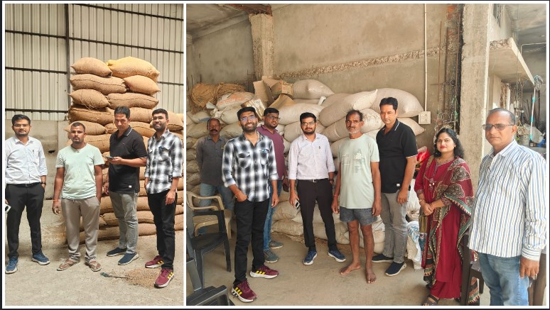 गुप्त सूचना पर छापा: गोदामों में छिपा रखा था अवैध धान, तीन व्यापारियों पर मंडी अधिनियम के तहत कार्रवाई