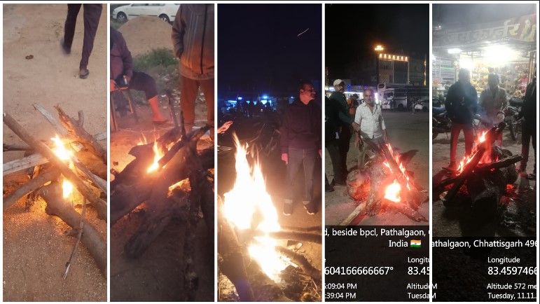 जशपुर में ठंड से बचाव की तैयारी — कलेक्टर ने दिए निर्देश, पत्थलगांव और बगीचा में राहगीरों के लिए अलाव की व्यवस्था