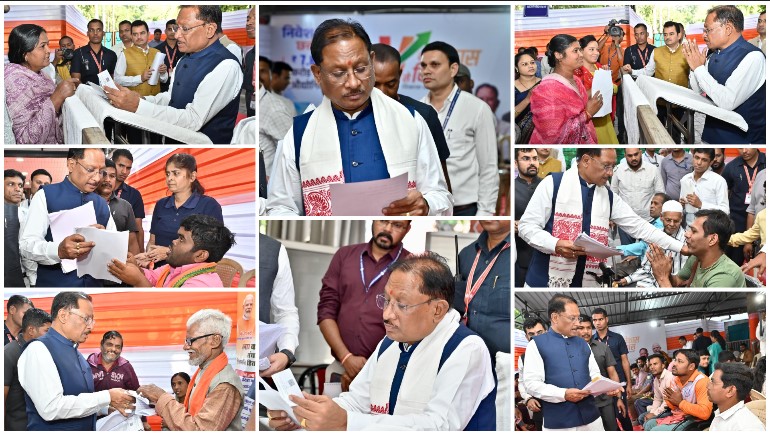 संवेदनशील प्रशासन की मिसाल: जनदर्शन में मुख्यमंत्री विष्णु देव साय ने सुनी आमजन की पीड़ा, कई को मौके पर मिली राहत