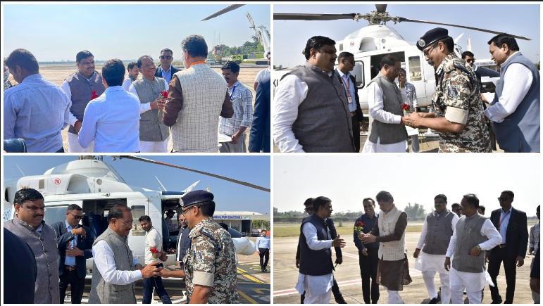 मुख्यमंत्री विष्णु देव साय का जगदलपुर एयरपोर्ट पर भव्य स्वागत, बस्तर प्रवास में शामिल होंगे कई महत्वपूर्ण कार्यक्रमों में