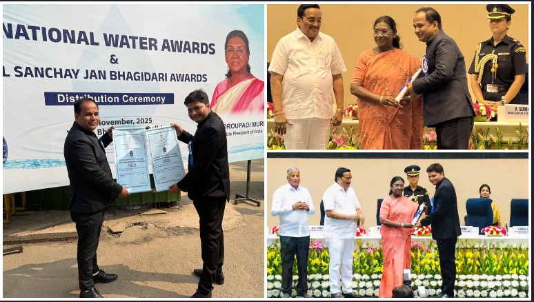 राष्ट्रपति श्रीमती द्रौपदी मुर्मु ने रायपुर जिले को किया सम्मानित : नगर निगम पूरे देश में प्रथम स्थान पर एवं ईस्टर्न जोन पर रायपुर जिला तीसरे स्थान पर