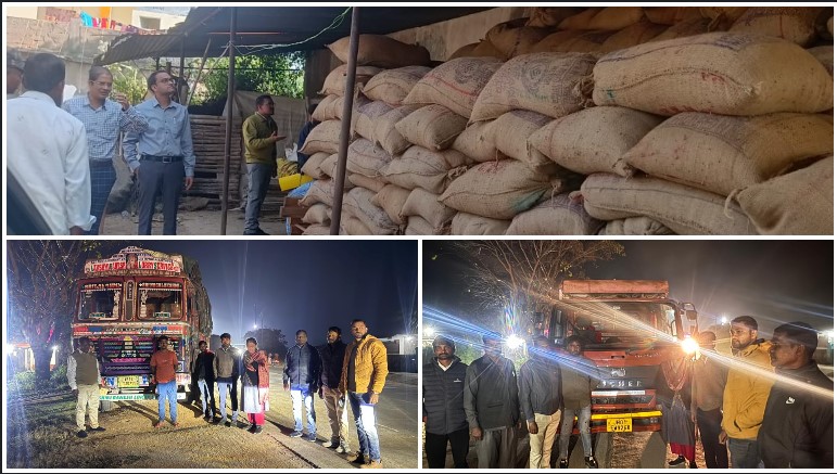 जशपुर में कलेक्टर रोहित व्यास की सख्ती: अवैध धान परिवहन पर बड़ी कार्रवाई, संयुक्त टीम ने 2220 बोरी धान जब्त किया