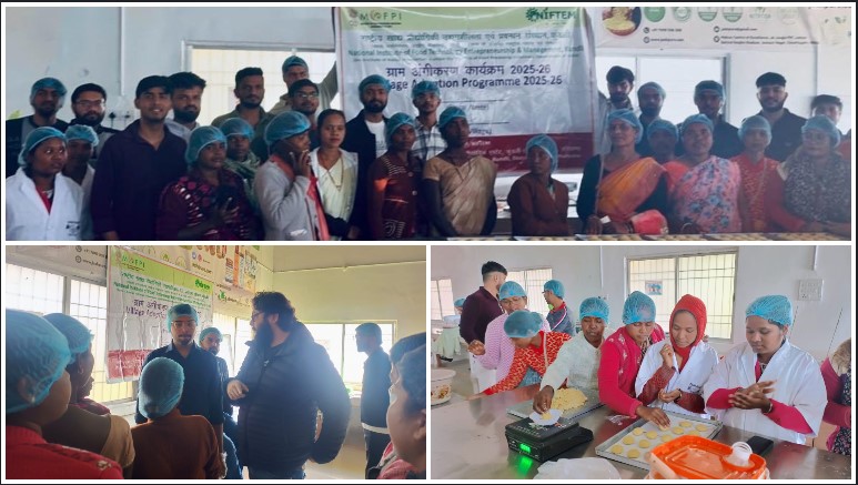 जशपुर में निफ्टम का नवाचार: स्वयं सहायता समूहों की महिलाओं को मिले मोटा अनाज बेकरी उत्पादों के आधुनिक प्रशिक्षण, बढ़ेगा पोषण व रोजगार