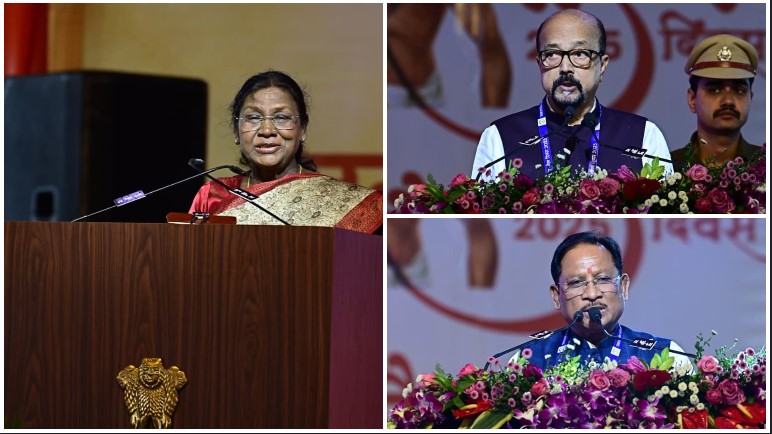 अम्बिकापुर में जनजातीय गौरव दिवस का भव्य आयोजन: राष्ट्रपति मुर्मु ने आदिवासी विकास योजनाओं को बताया ‘नए युग की दिशा’, राष्ट्रपति मुर्मु, राज्यपाल डेका और मुख्यमंत्री साय ने साझा किया जनजातीय गौरव का मंच, वीर नायकों के योगदान को मिली नई पहचान