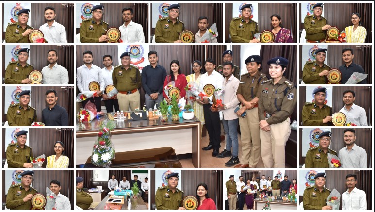 PSC में दुर्ग का दमदार प्रदर्शन: टॉप रैंक लाने वाले अभ्यर्थियों को मिला SSP का सम्मान, मिलीं फील्ड में उत्कृष्टता की खास टिप्स