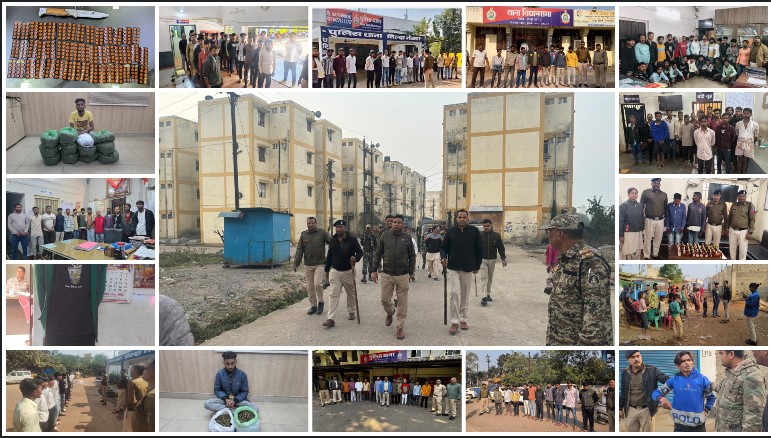 3 बजे शुरू हुआ रायपुर पुलिस का ‘ऑपरेशन निश्चय’, सूरज निकलने से पहले 172 अपराधी शिकंजे में—गांजा, नशीली टैबलेट, अवैध शराब और चाकू बरामद