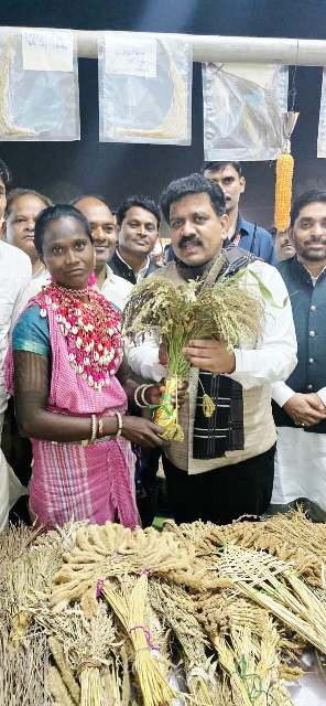 मिलेट्स क्वीन लहरी बाई : राज्योत्सव में चमकी छत्तीसगढ़ की शान, उपमुख्यमंत्री विजय शर्मा ने ‘भारत की मिलेट्स क्वीन’ लहरी बाई बैगा को किया सम्मानित.