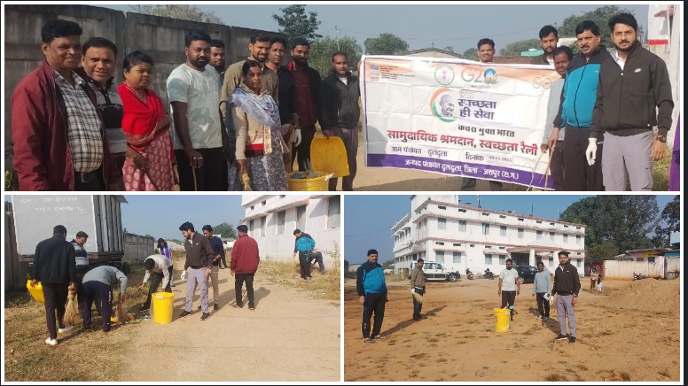 दुलदुला जनपद में बड़ा स्वच्छता अभियान: नालियों से कचरा उठाने तक जनप्रतिनिधियों और कर्मचारियों ने की मिसाल कायम