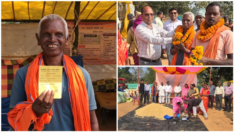 जशपुर जिले के ग्राम कस्तूरा और केंदापानी के किसानों ने मुख्यमंत्री को धन्यवाद दिया, बोरा, वजन और हितग्राही सुविधाओं को बताया उत्कृष्ट