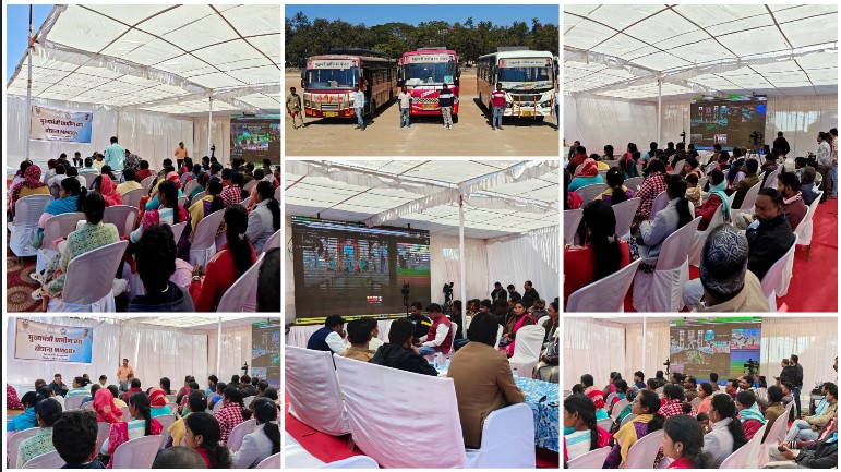 ग्रामीण परिवहन को मिलेगी नई रफ्तार : विधायक श्रीमती रायमुनी भगत ने मुख्यमंत्री ग्रामीण बस योजना के द्वितीय चरण में तीन रूटों की बसों को किया शुभारंभ, दूरस्थ क्षेत्रों को जोड़ने की बड़ी पहल