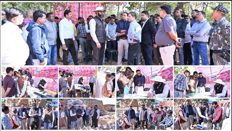 कलेक्टर रोहित व्यास का औचक निरीक्षण: केराकछार धान खरीदी केंद्र में नमी मापी, तौल जांचा और किसानों से की सीधी बातचीत