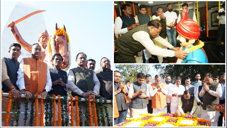 छत्तीसगढ़ के प्रथम स्वतंत्रता संग्राम सेनानी शहीद वीर नारायण सिंह को मुख्यमंत्री विष्णु देव साय की भावपूर्ण श्रद्धांजलि; सोनाखान में आदमकद प्रतिमा पर माल्यार्पण, विकास कार्यों की समीक्षा और पर्यटन योजना को मिली गति