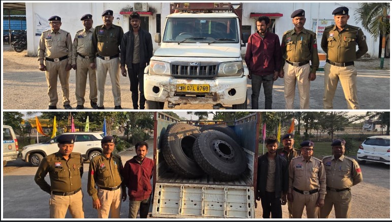मालिक के भरोसे को धक्का: दोनों चालक मिलकर उठाए 8 महंगे टायर, पुलिस ने तेज कार्रवाई कर जाल बिछाकर पकड़ा