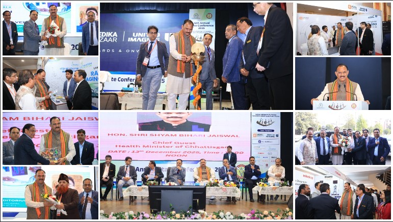 रेडियोलॉजी एवं इमेजिंग विज्ञान में नई दिशा की शुरुआत: पंडित नेहरू मेडिकल कॉलेज में IRIA-CGCON 2025 का शुभारंभ, देशभर के 150 से अधिक विशेषज्ञों ने किया मंथन