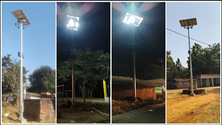 अंधेरे से उजाले की ओर जशपुर: मुख्यमंत्री विष्णुदेव साय की पहल से सौर ऊर्जा स्ट्रीट लाइट, मानव–हाथी संघर्ष में भी आई कमी