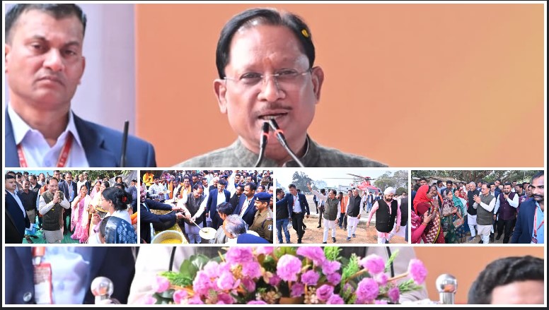 दो वर्षों का सुशासन, विकास की नई इबारत—कुनकुरी में मुख्यमंत्री विष्णुदेव साय ने गिनाईं जशपुर की ऐतिहासिक उपलब्धियां