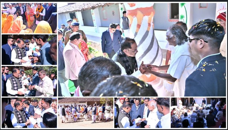 संत गहिरा गुरु की तपोभूमि सामरबार में मुख्यमंत्री का आत्मीय संवाद: साहू, कंवर, पहाड़ी कोरवा सहित विभिन्न समाजों से मुलाकात, शिक्षा-संस्कार और आध्यात्मिक परंपराओं की सराहना