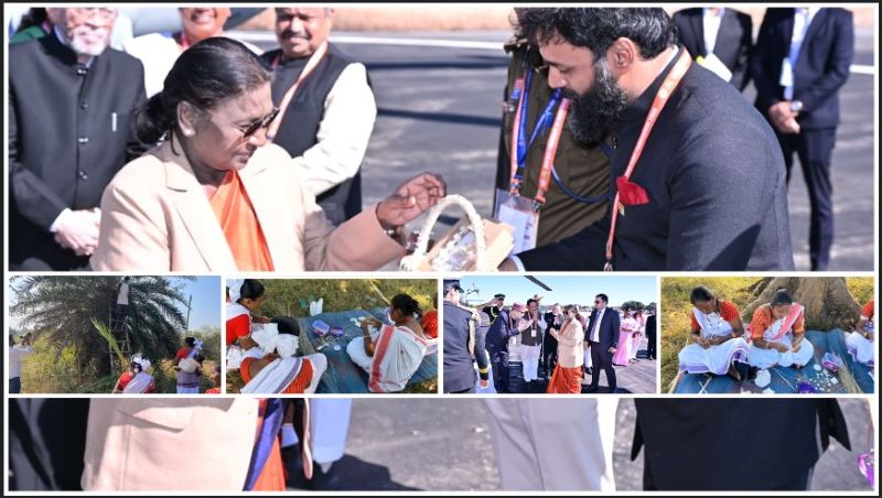 राष्ट्रपति द्रौपदी मुर्मू ने जशपुर की जनजातीय कला को दिया राष्ट्रीय गौरव, जशक्राफ्ट के बाँस-सवई घास से बने हस्तशिल्पों की मुक्तकंठ से सराहना