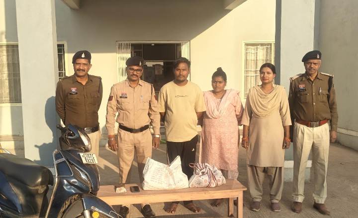 गांजा तस्करी पर पुलिस का एक्शन: सुमन पांडे और मुकेश मिश्रा रंगे हाथों पकड़े गए, ₹1.18 लाख कीमत का 2.362 किलो गांजा बरामद—दोनों आरोपी न्यायिक रिमांड पर जेल भेजे गए
