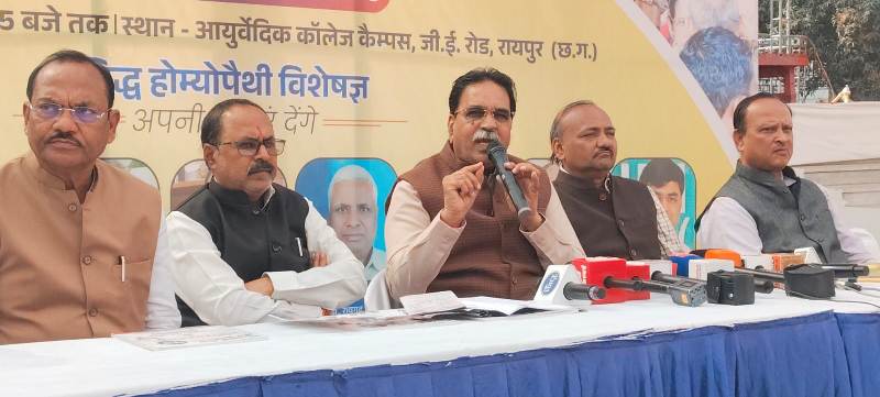 रायपुर बनेगा विश्वस्तरीय स्वास्थ्य सेवाओं का केंद्र: 18 दिसंबर से मेगा हेल्थ कैंप 2025, विधायक राजेश मूणत के नेतृत्व में 40+ अस्पताल और देशभर के सुपरस्पेशलिस्ट देंगे निःशुल्क उपचार, सीएम साय करेंगे उद्घाटन