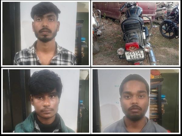 वाहन चेकिंग में बड़ी कार्रवाई: नियम विरुद्ध एक मोटरसाइकिल पर चार युवक सवार, चालक नशे में पाया गया, पुलिस ने की वैधानिक कार्रवाई