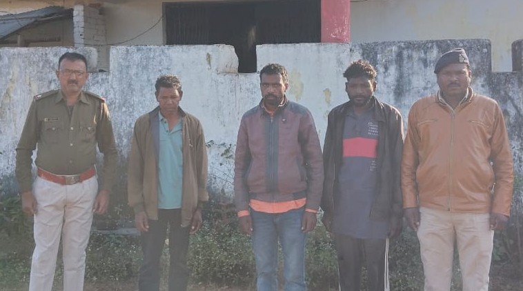 गौ वंश वध पर सख्ती: सोन क्यारी क्षेत्र में 7 किलो गौ मांस बरामद, तीन आरोपी गिरफ्तार, एक फरार आरोपी की पहचान