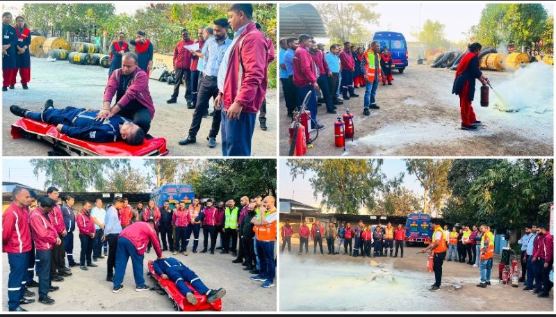 सड़क दुर्घटना में आपात स्थिति से निपटने मॉक-ड्रिल : यात्रियों, वाहन चालकों एवं फील्ड स्टॉफ को आपात परिस्थितियों से निपटने दिया गया व्यावहारिक प्रशिक्षण