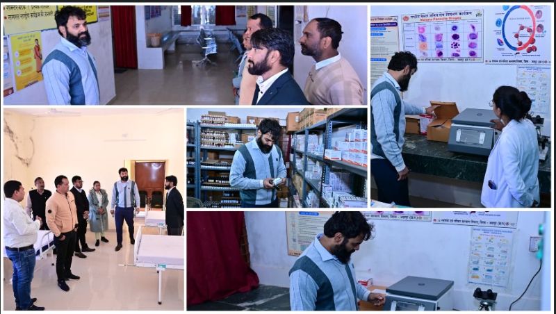 जशपुर कलेक्टर रोहित व्यास ने पीएचसी सुलेसा का किया औचक निरीक्षण, साफ-सफाई व दवाओं की उपलब्धता पर दिए सख्त निर्देश