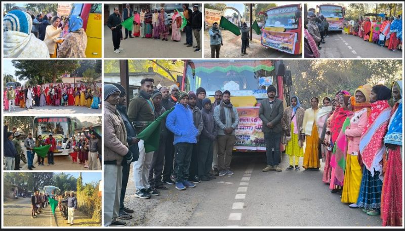 जशपुर से अयोध्या तक आस्था की यात्रा: रामलला दर्शन योजना में तीनों विधानसभा क्षेत्रों से 204 श्रद्धालु रवाना, जनप्रतिनिधियों ने हरी झंडी दिखाकर किया विदा