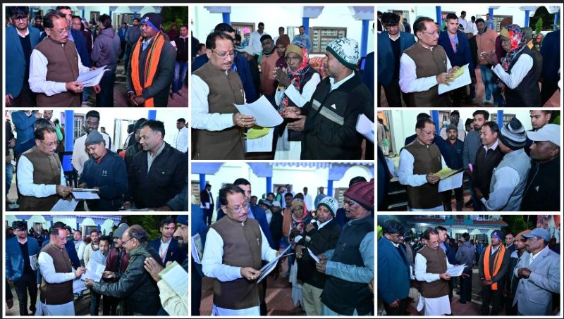 मुख्यमंत्री विष्णुदेव साय का जनता से सीधा संवाद: बगिया जनदर्शन में ग्रामीणों, किसानों व महिलाओं की समस्याओं पर हुई तत्काल कार्रवाई, जनहित प्रकरणों को प्राथमिकता