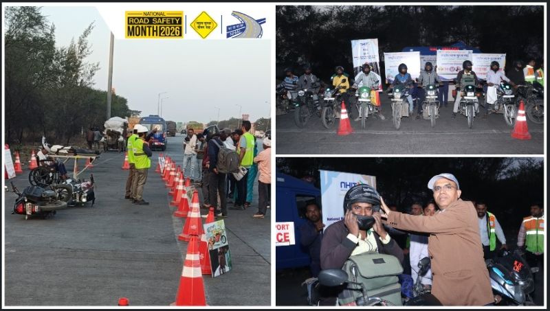 सड़क सुरक्षा को लेकर एनएचएआई की पहल: रायपुर–बिलासपुर राष्ट्रीय राजमार्ग पर जागरूकता कार्यक्रम, हेलमेट और सीट बेल्ट उपयोग पर दिया गया जोर, 50 से अधिक लोगों ने किया रक्तदान