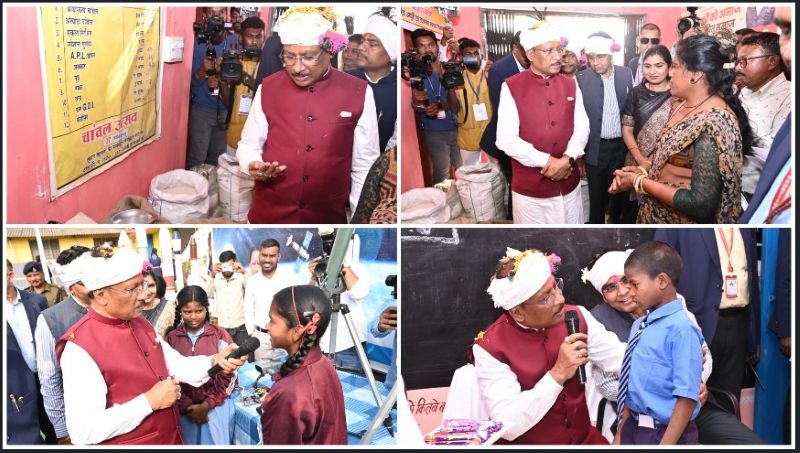 मुख्यमंत्री विष्णु देव साय का कुरुषनार दौरा: बालक आश्रम में छात्रों की मांग पर नए कक्ष की मंजूरी, स्कूली बच्चों से आत्मीय संवाद और उचित मूल्य दुकान की व्यवस्थाओं का लिया विस्तृत जायजा